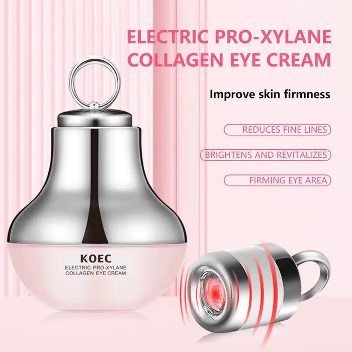 Crème de Massage Électrique KOEC au Collagène Pro-Xylane pour les Yeux Rafraîchissante Anti-Rides Éclaircissante Occasions Spéciales