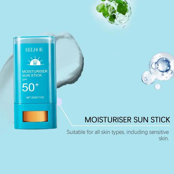 Stick solaire EELHOE 50SPF protection solaire acide hyaluronique contrôle du sébum imperméable léger cosmétiques solaires jours ensoleillés occasions spéciales