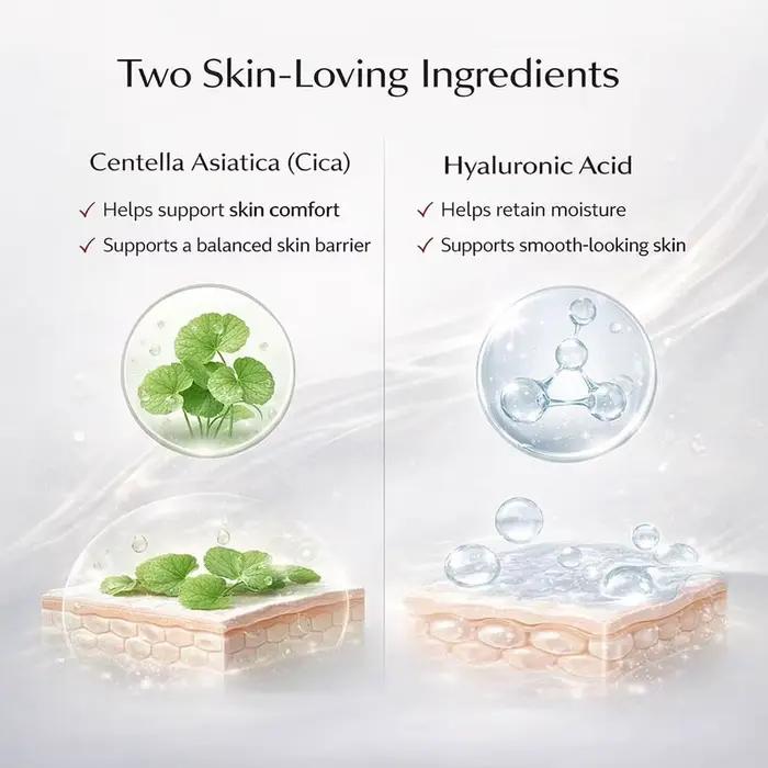 Crème hydratante pour le visage à la Centella Asiatica