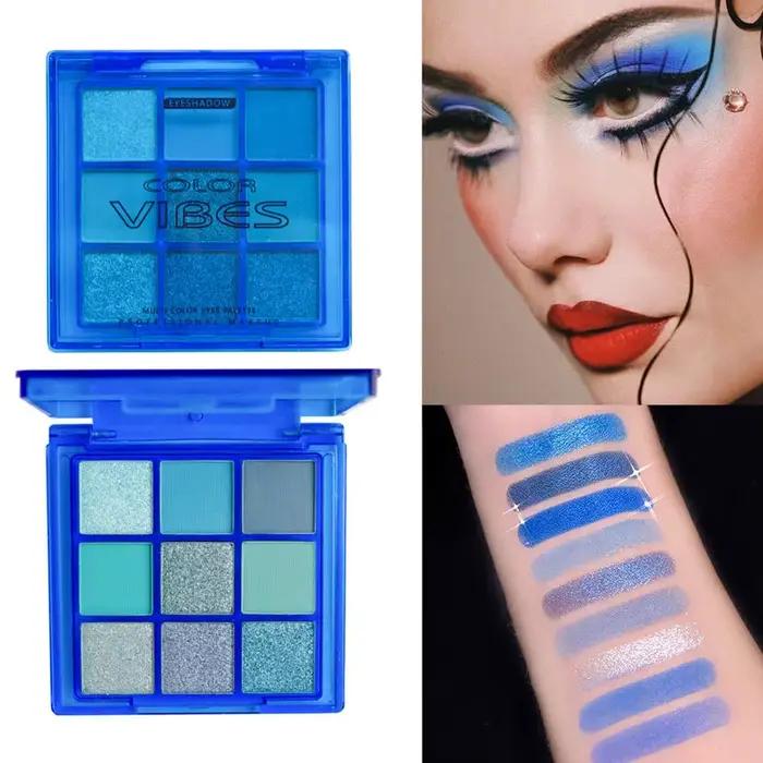 Palette de fard à barrage bleu sang