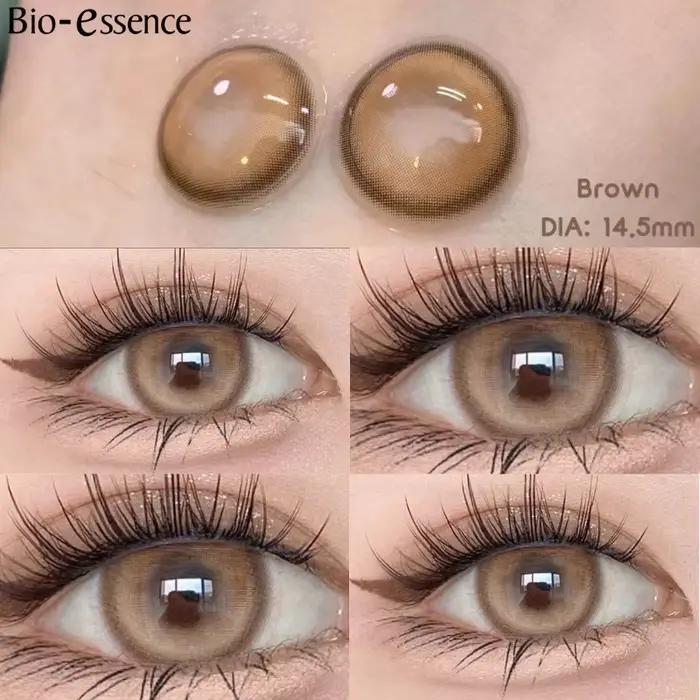 Bio-essence 1 paire de lentilles de Contact de couleur naturelle pour les yeux