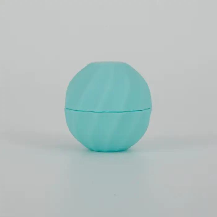 Pot de baume à lèvres en plastique en forme de boule vide