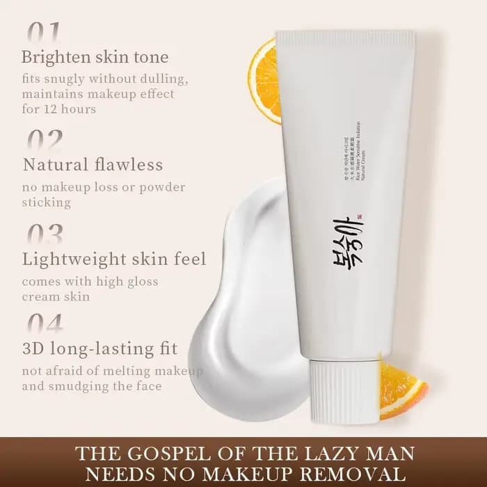 Crème à l'extrait de riz coréen Spf50 +
