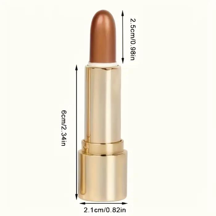 1 pièce/3 pièces/bâton de surbrillance et de Contour, bâton de surligneur correcteur de visage d'ombre latérale, bâton correcteur scintillant de perle de Tube doré