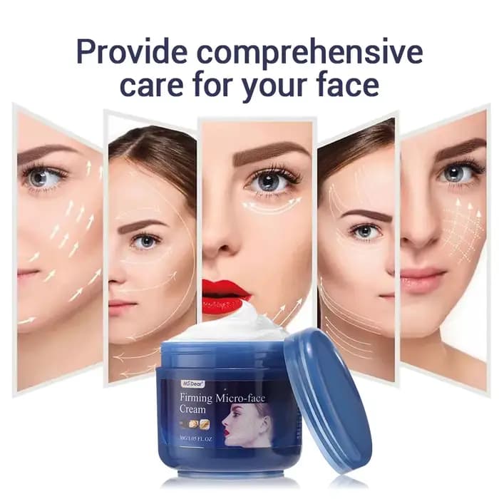 Micro crème raffermissante pour le visage