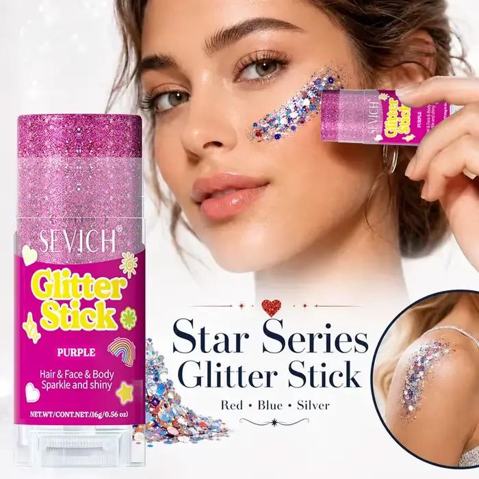 Gel brillant pour cheveux et corps avec paillettes, pour femmes et filles, idéal pour les fêtes et les occasions spéciales