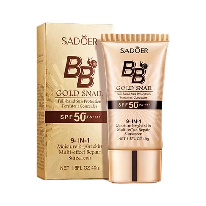 BB crème solaire escargot doré SPF50 +