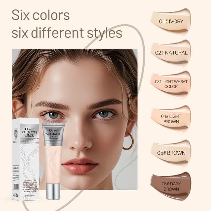 Ocheal – crème de fond de teint 6 couleurs
