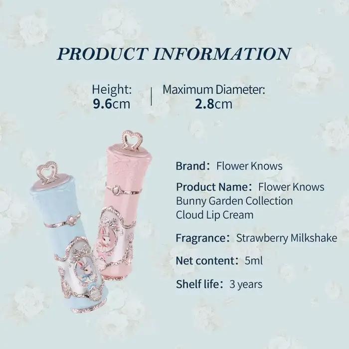 Flower Knows Bunny Garden Collection Cloud Lip Cream