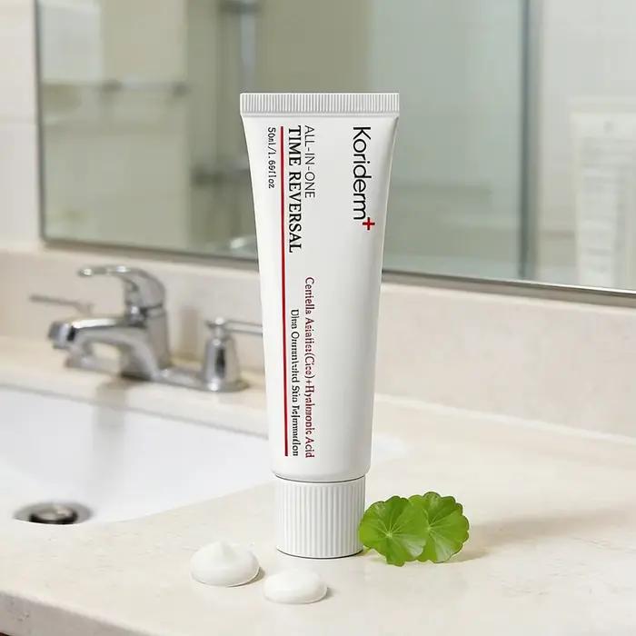 Crème Coréenne Anti-Âge à la Centella Asiatica et à l'Acide Hyaluronique - Absorption Rapide