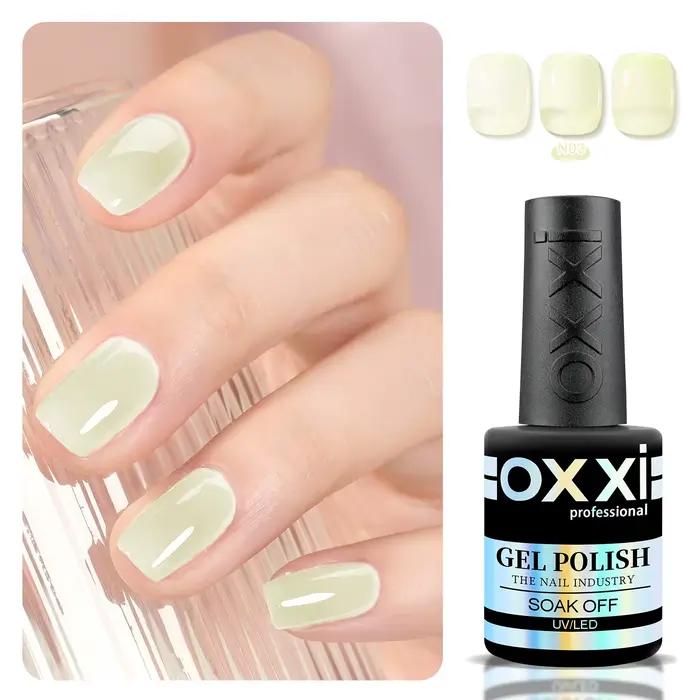 OXXI Base en caoutchouc nu vernis Gel semi-permanent gelée naturelle manteau