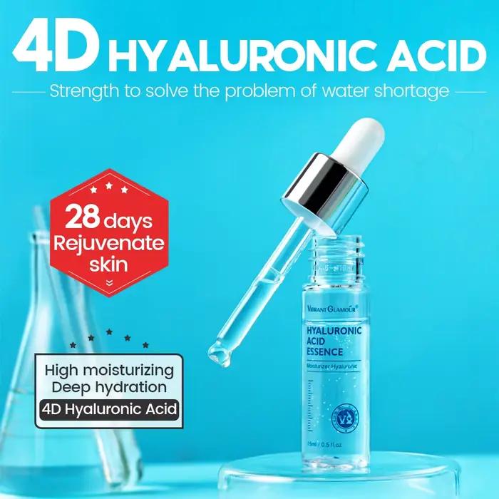 VIBRANT GLAMOUR Sérum pour le visage à l'acide hyaluronique Soins de la peau 10 pièces