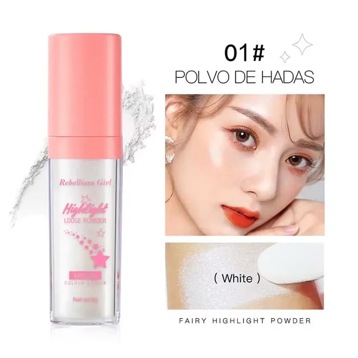 Poudre illuminatrice scintillante effet soie