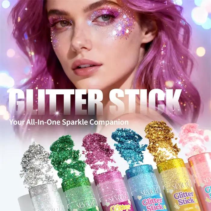Gel brillant pour cheveux et corps avec paillettes, pour femmes et filles, idéal pour les fêtes et les occasions spéciales