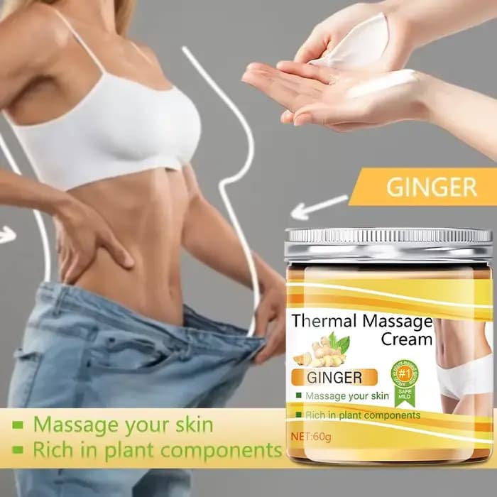 Crème hydratante pour le corps au gingembre 60 g – Convient