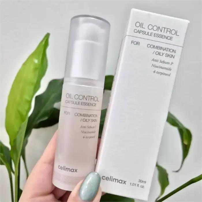 Sérum Visage Anti-Sébum Celimax 30ml à la Niacinamide et au 4-terpineol pour Peaux Mixtes à Grasses – Essence Capsule Contrôle du Sébum et Éclaircissante