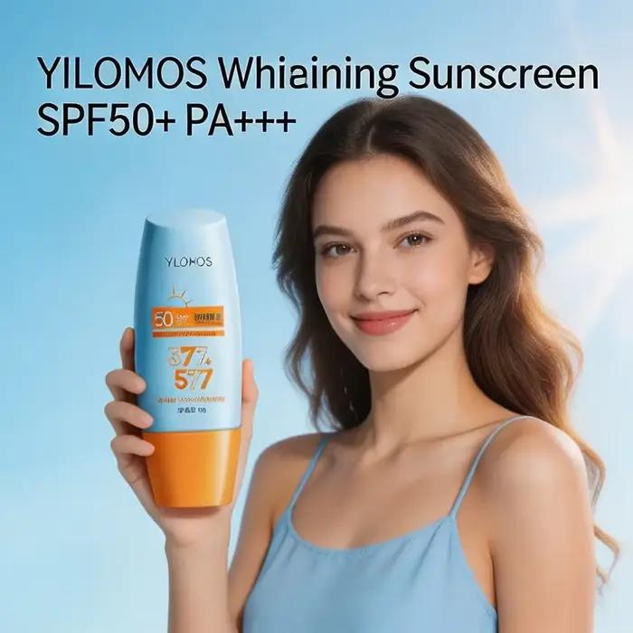 Crème solaire éclaircissante YILOMOS SPF50+ PA++++ pour le visage