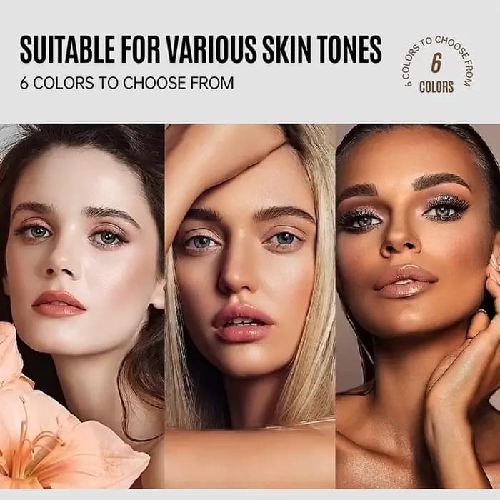 LOOKAVE fond de teint liquide longue durée couverture complète crème mate CC