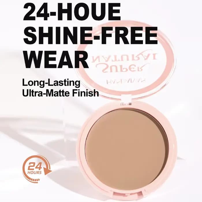 Poudre pressée mate pour le visage