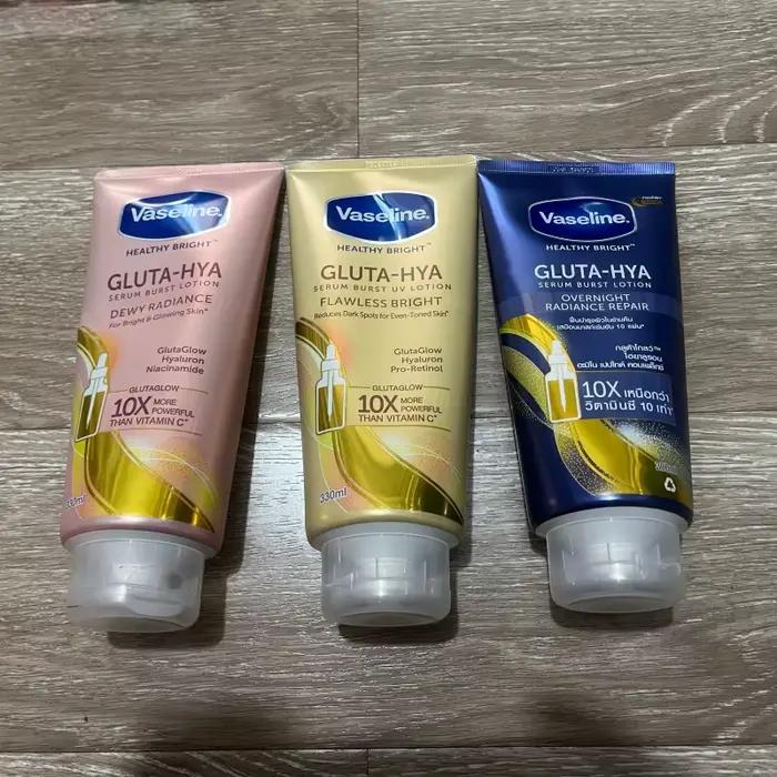 Lotion corporelle éclaircissante Vaseline UV Extra avec GLUTA-HYA
