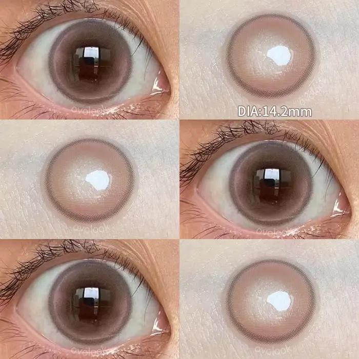 Lentilles de couleur pour les yeux rose