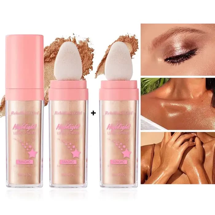 Poudre illuminatrice scintillante effet soie