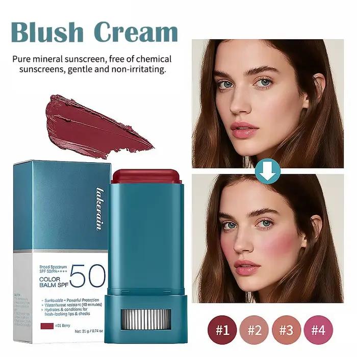 Stick blush 3 en 1 longue tenue