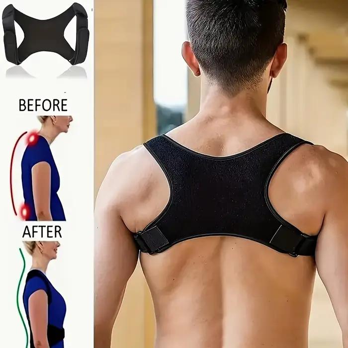 Ceinture de soutien dorsal réglable pour corriger la posture - Respirante, antidérapante, soutien ergonomique pour une meilleure posture, adaptée pour la position assise