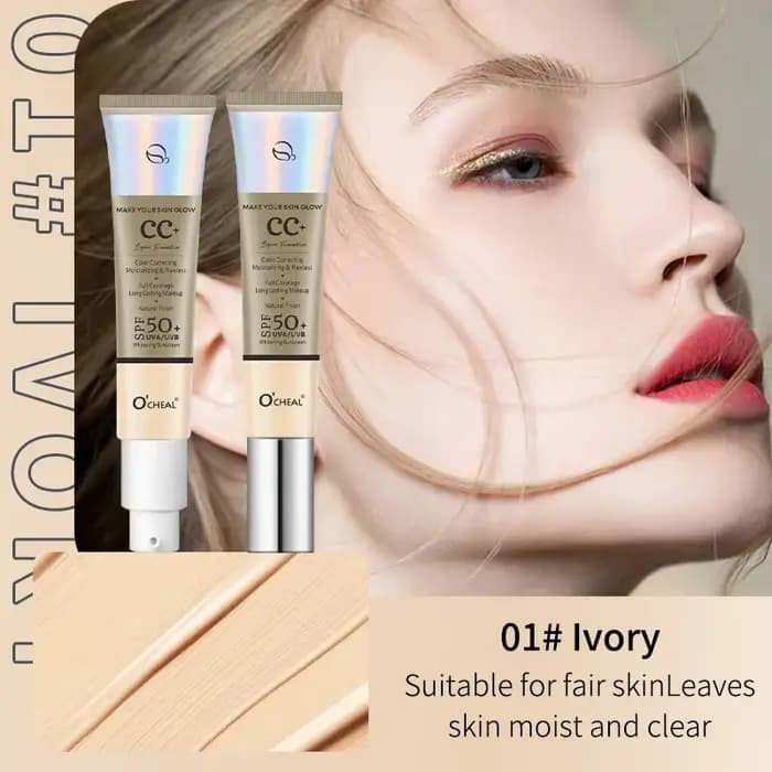 CC crème contrôle de l'huile même le teint de la peau nourrir éclaircir