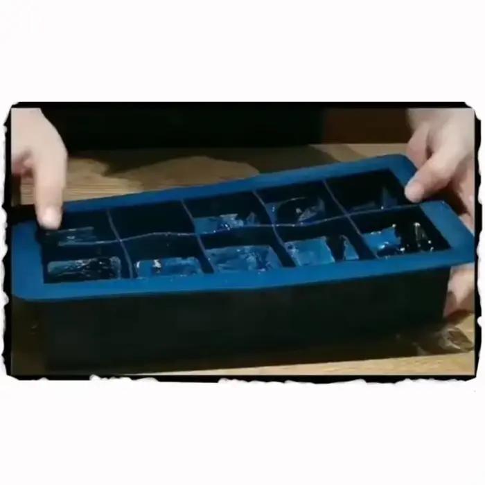 Conteneur de bloc carré de crème de Silicone en plastique cristal clair pour whisky