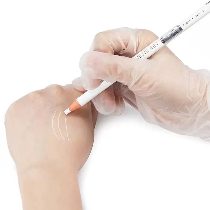 1 stylo à sourcils blanc imperméable pour microblading