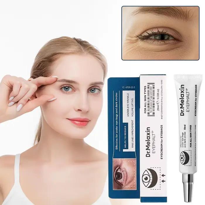 Crème contour des yeux au rétinol pour réparer les poches et les cernes, patchs contour des yeux au calcium, atténue les ridules, raffermit, illumine