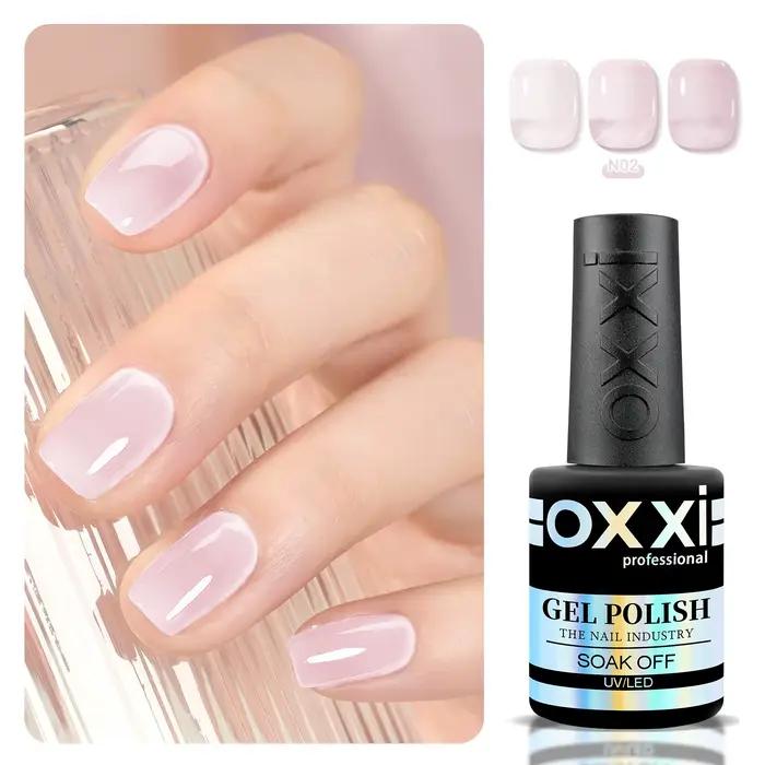 OXXI Base en caoutchouc nu vernis Gel semi-permanent gelée naturelle manteau