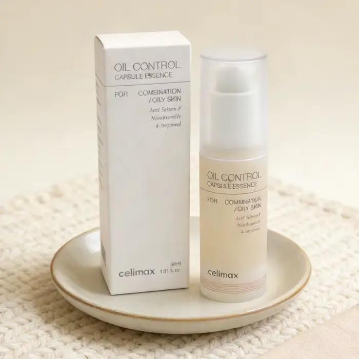 Sérum Visage Anti-Sébum Celimax 30ml à la Niacinamide et au 4-terpineol pour Peaux Mixtes à Grasses – Essence Capsule Contrôle du Sébum et Éclaircissante