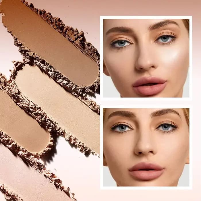 Poudre pressée mate pour le visage