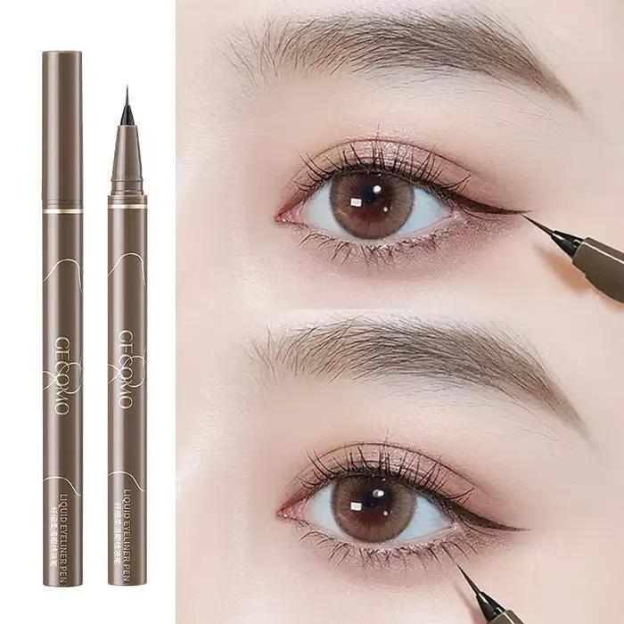 Stylo Eyeliner Ultra fin pour cils inférieurs, noir et marron, imperméable, durable, lisse, couché, ver à soie, crayons pour les yeux, outils de maquillage pour les yeux