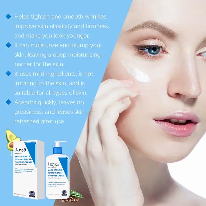 Crème à l'acide hyaluronique rétrécit les Pores Anti-rides nourrissante hydratante améliore la sécheresse élimine les