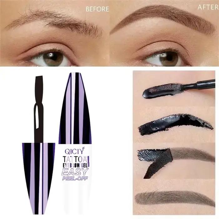 Gel pour sourcils, tatouage durable de 3 jours, facile à décoller, Types de crème, longue durée, résistant aux taches, résistant à la sueur, cosmétiques imperméables