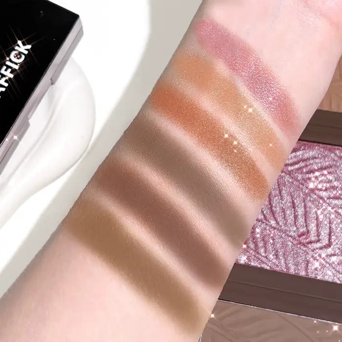 Palette de surligneur pigmenté scintillant