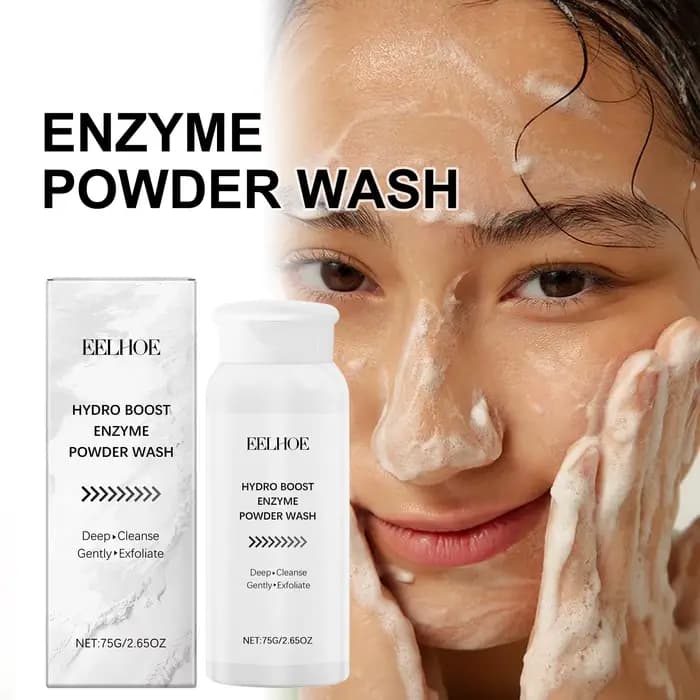 Poudre de lavage du visage enzymatique