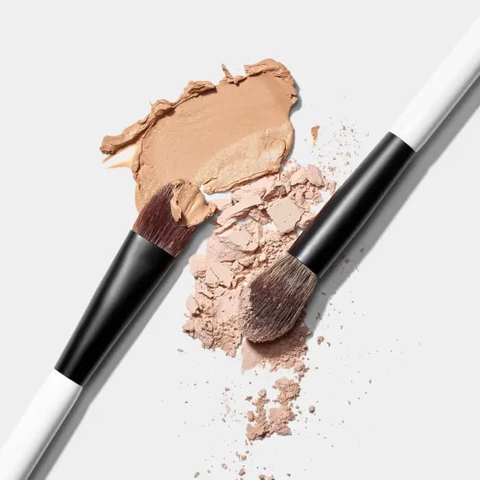 Pinceau à poudre crème double extrémité E6