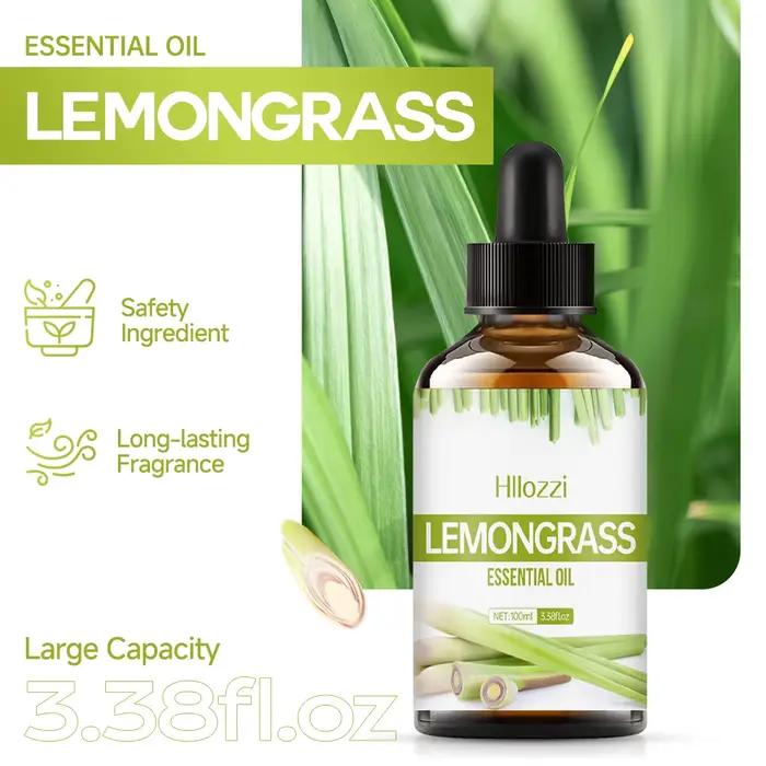 Huile essentielle de citronnelle pour les soins des cheveux et de la peau, massage, humidificateur diffuseur, huile de massage hydratante pour tous types de peau