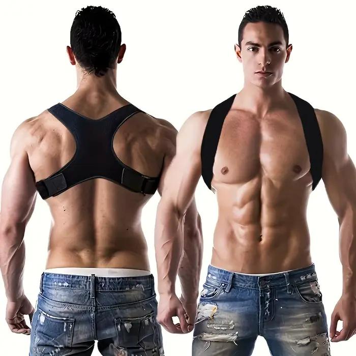Ceinture de soutien dorsal réglable pour corriger la posture - Respirante, antidérapante, soutien ergonomique pour une meilleure posture, adaptée pour la position assise