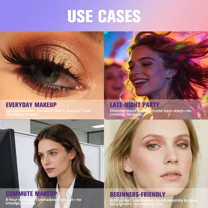 Base de Fard à Paupières Nude Waterproof - Primer Longue Durée pour un Maquillage des Yeux Lisse et Impeccable
