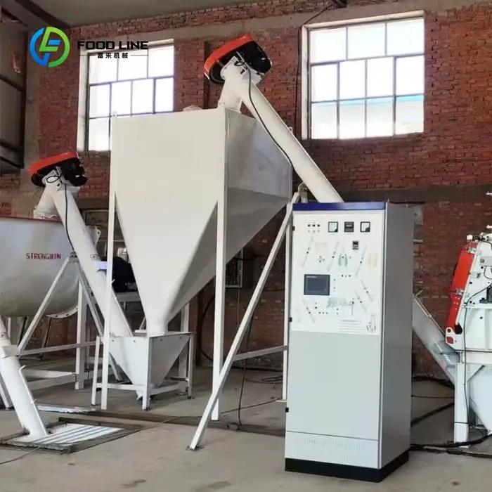 Usine de traitement des aliments en poudre pour volailles, ensemble complet personnalisé pour la production de poudre pour poules pondeuses, capacité 4-5 TPH