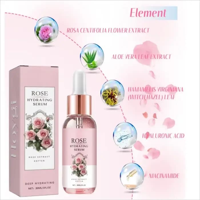 Toner hydratant à l'essence de Rose
