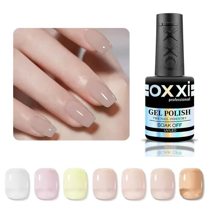 OXXI Base en caoutchouc nu vernis Gel semi-permanent gelée naturelle manteau