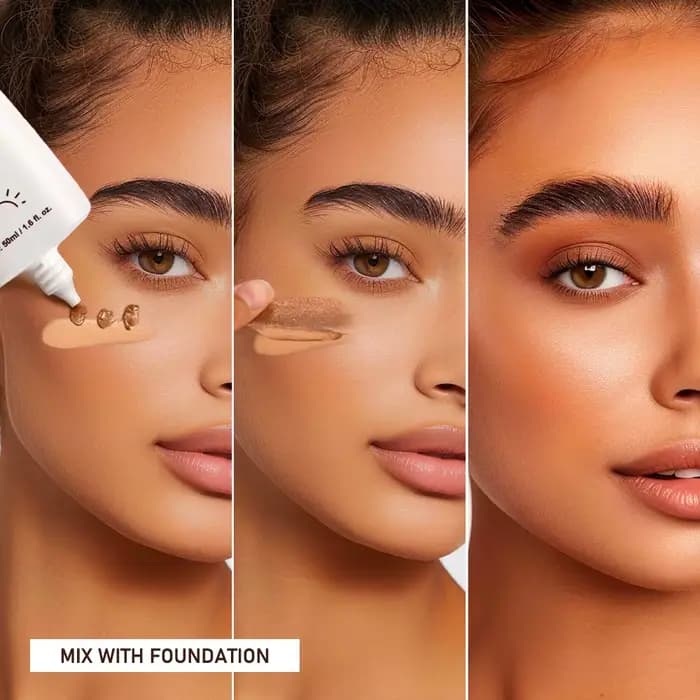 Bronzant surligneur gouttes éclaircissant le teint et le contour du visage