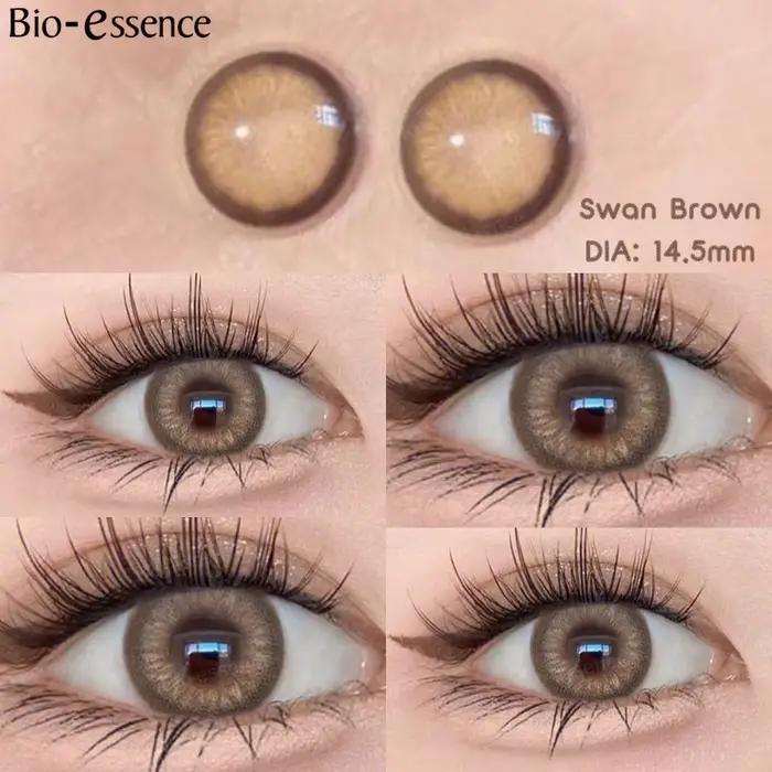 Bio-essence 1 paire de lentilles de Contact de couleur naturelle pour les yeux