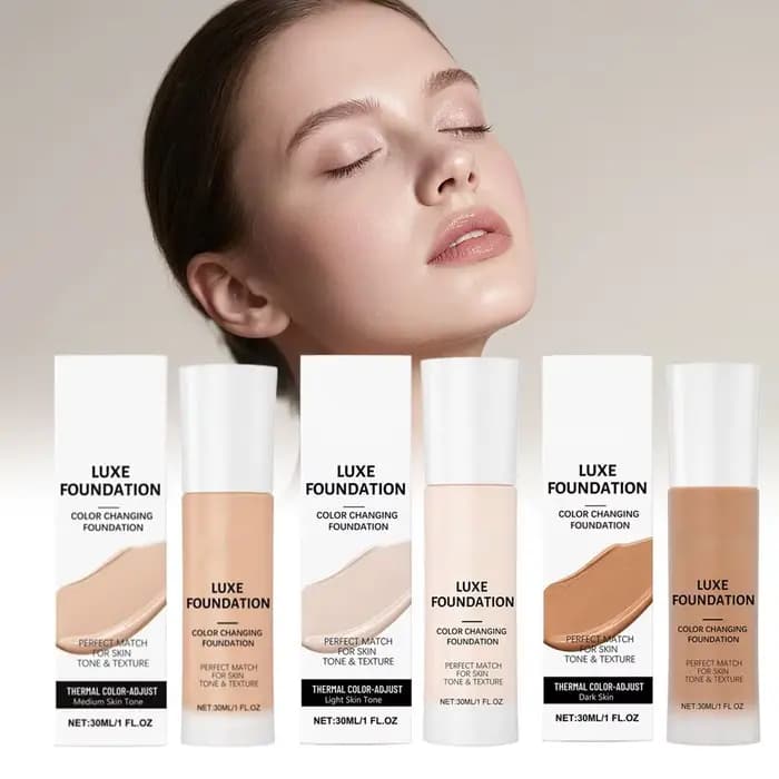 Fond de Teint Intelligent à Changement de Couleur pour Tous les Tons de Peau